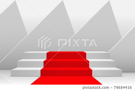 white podium with texture background in the white studio room white podium with texture background in the white studio room 79684416