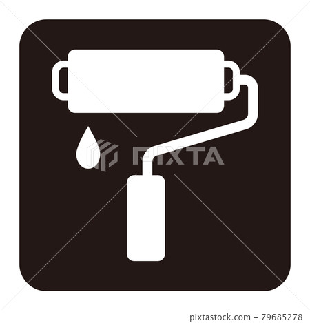 簡單的滾輪圖示/白色空白 79685278