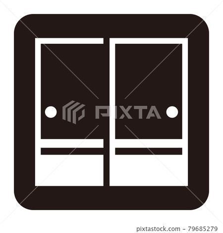 簡單的隔扇圖標/白門 79685279