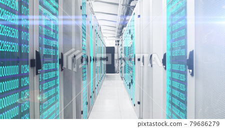 Fingerprint scanner and data processing over server room 79686279