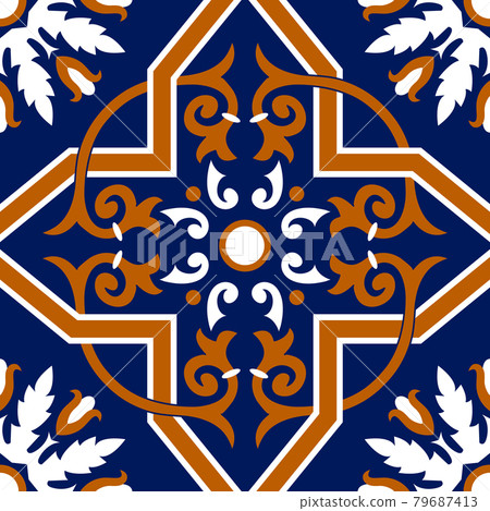 Talavera pattern. Moroccan tile mosaic. Talavera pattern. Moroccan tile mosaic. 79687413