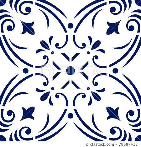Talavera pattern. Moroccan tile mosaic.  79687418