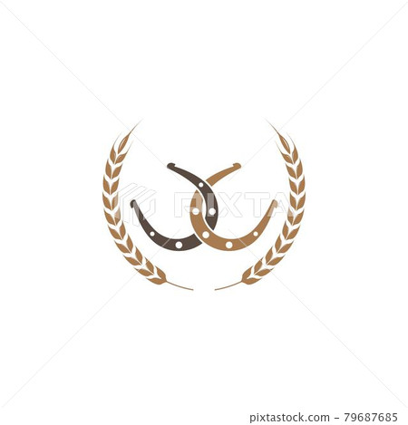 horse shoe service repair  icon logo vector illustration 79687685