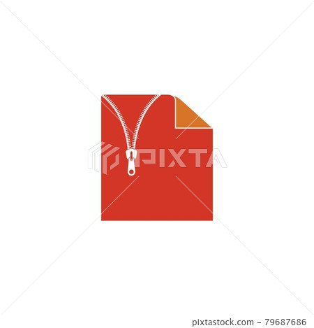 document zip file vector icon illustration design 79687686