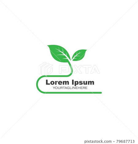 green leaf ecology nature element vector icon of go green green leaf ecology nature element vector icon of go green 79687713