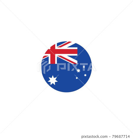 australian flag vector icon illustration design 79687714