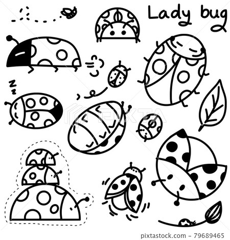 lady bug doodle set lady bug doodle set 79689465