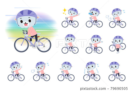 一群騎公路自行車的羊男孩 79690505