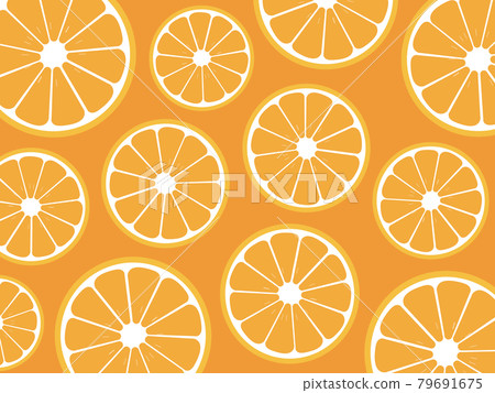 orange, oranges, pattern - Stock Illustration [79691675] - PIXTA