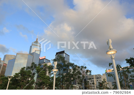the modern office building at Wan Chai, Hong kong 26 May 2021 79692984