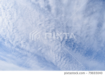 天空佈滿鱗片狀雲彩 天空佈滿鱗片狀雲彩 79693040