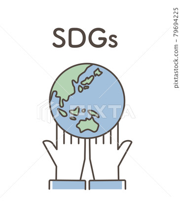 SDGs illustration 79694225