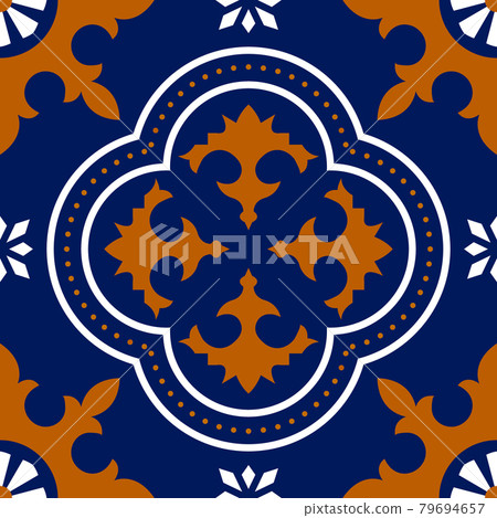 Talavera pattern. Moroccan tile mosaic. Talavera pattern. Moroccan tile mosaic. 79694657