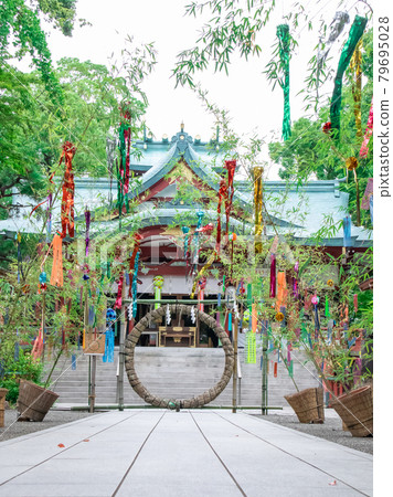 夏季朝聖七夕裝飾草環淨化夏季形象 79695028