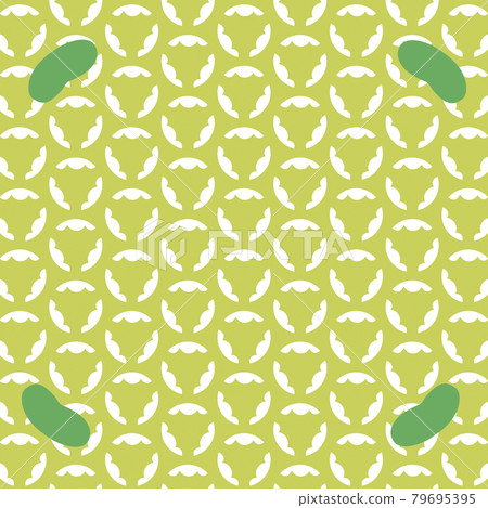 Japanese pattern / image of broad beans / wrapping paper 79695395