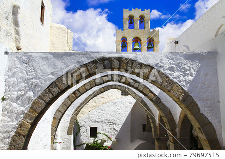 Greece famous monasteries - Monastery of Saint John the Theologian in Patmos Greece famous monasteries - Monastery of Saint John the Theologian in Patmos 79697515