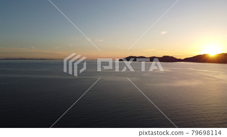 Sunset and the rainbow-colored Seto Inland Sea! Nijigahama Beach in Hikari City, Yamaguchi Prefecture & the starry town of Kudamatsu City Sunset and the rainbow-colored Seto Inland Sea! Nijigahama Beach in Hikari City, Yamaguchi Prefecture & the starry town of Kudamatsu City 79698114