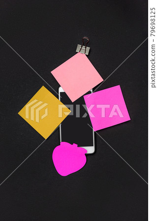 Multiple Assorted Collection Office Stationery Photo With Pens Pencils Notepads Notebook Ruler Stapler Scissors Clippers Paper Clips Holders Clipboard Placed Over Table 79698125