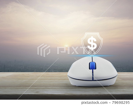 Business money insurance and protection online concept 79698295