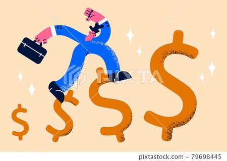 Increasing income, development, success concept Increasing income, development, success concept 79698445