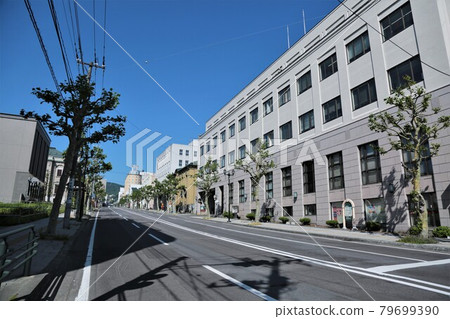 城市景觀“小樽/日本銀行/色內十字路口” 城市景觀“小樽/日本銀行/色內十字路口” 79699390