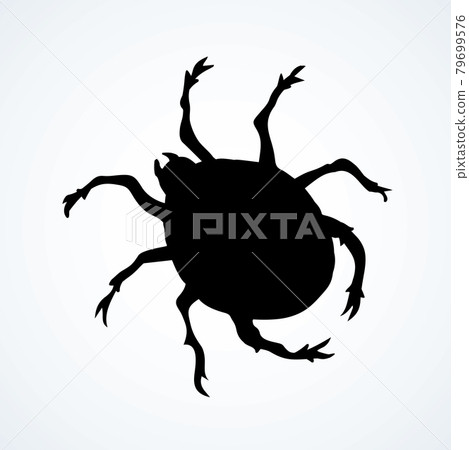 The little mite. Vector doodle symbol 79699576
