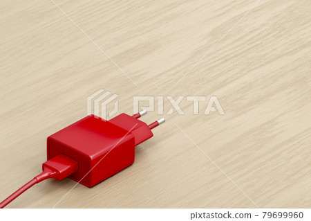 Red smartphone charger Red smartphone charger 79699960