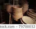 A pile of hand-woven baskets 79700032