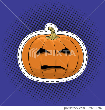 Carved scary pumpkin Carved scary pumpkin 79700782
