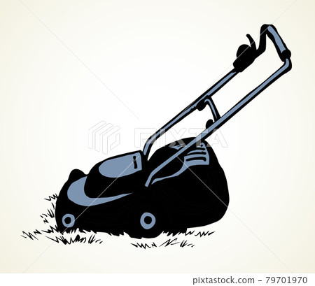 Lawn mower. Vector drawing object 79701970