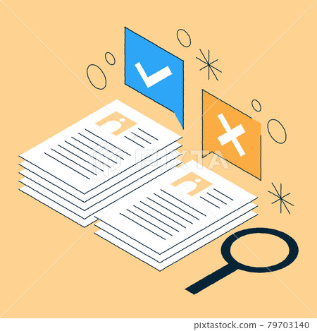 Job Recruiting Isometric Illustration 79703140