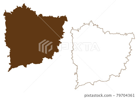 Meissen district (Federal Republic of Germany, rural district Swabia, Free State of Saxony) map vector illustration, scribble sketch Meissen map Meissen district (Federal Republic of Germany, rural district Swabia, Free State of Saxony) map vector illustration, scribble sketch Meissen map 79704361