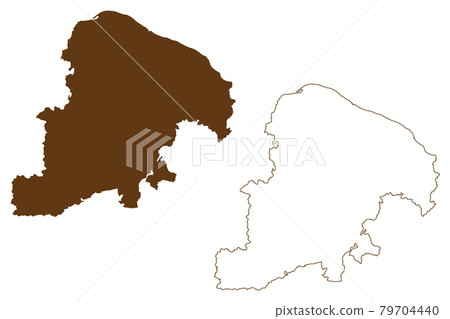 Plon district (Federal Republic of Germany, rural district, Free State of Schleswig-Holstein, Slesvig Holsten) map vector illustration, scribble sketch Ploen map Plon district (Federal Republic of Germany, rural district, Free State of Schleswig-Holstein, Slesvig Holsten) map vector illustration, scribble sketch Ploen map 79704440