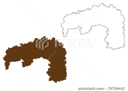 Nordsachsen district (Federal Republic of Germany, rural district, Free State of Saxony) map vector illustration, scribble sketch Nordsachsen map Nordsachsen district (Federal Republic of Germany, rural district, Free State of Saxony) map vector illustration, scribble sketch Nordsachsen map 79704442