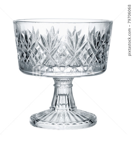 Glass transparent bowl isolated on white background 79706068