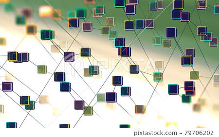 Futuristic science and technology concept background.3d illustration. 79706202