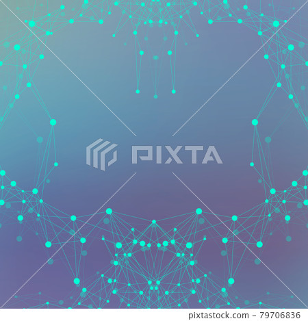 Geometric graphic background molecule and communication. Big data complex with compounds. Lines plexus, minimal array. Digital data visualization. Scientific cybernetic illustration. Geometric graphic background molecule and communication. Big data complex with compounds. Lines plexus, minimal array. Digital data visualization. Scientific cybernetic illustration. 79706836
