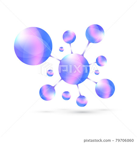 Logotype icon dna, molecule, atom, gene, neural, neuron. Template Logo for medicine, science, technology, chemistry, biotechnology, illustration. Logotype icon dna, molecule, atom, gene, neural, neuron. Template Logo for medicine, science, technology, chemistry, biotechnology, illustration. 79706860