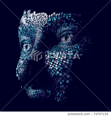 Technology and science abstract background. 79707216