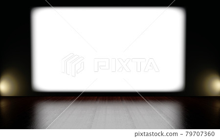 Projection screen on stage 79707360