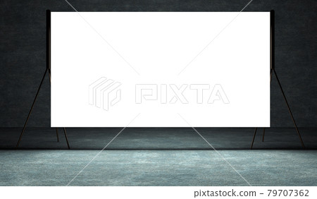 Projection screen on stage 79707362
