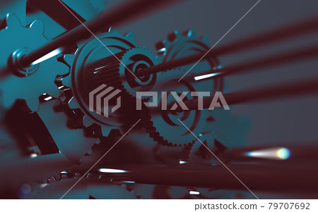 Industrial and mechanical background. Engine and technology concept.3d illustration Industrial and mechanical background. Engine and technology concept.3d illustration 79707692