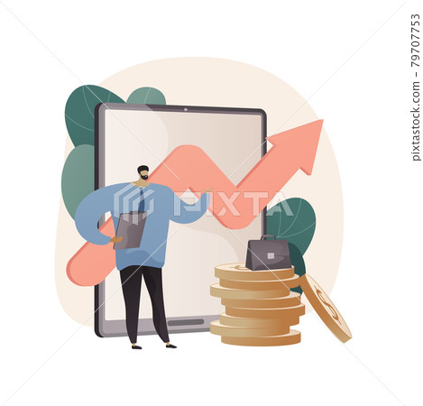 Business growth abstract concept vector illustration. 79707753