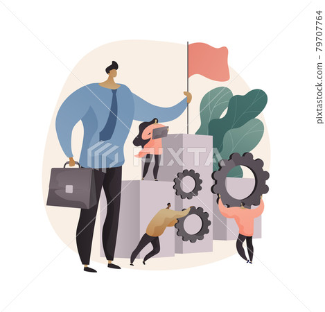 Business leadership abstract concept vector... - Stock Illustration ...