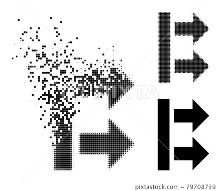 Dust and Halftone Dotted Bring Right Glyph 79708739