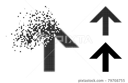 Dust and Halftone Dot Arrow Up Icon Dust and Halftone Dot Arrow Up Icon 79708755