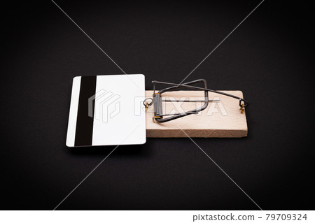White Blank Credit Card Template in Wooden Mouse Trap White Blank Credit Card Template in Wooden Mouse Trap 79709324