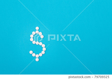 Pharmaceutical Industry and Business - Dollar Symbol Made from White Pills Pharmaceutical Industry and Business - Dollar Symbol Made from White Pills 79709325