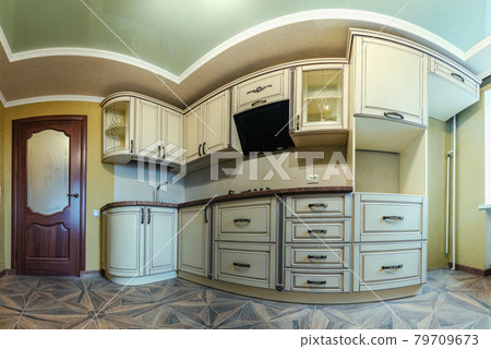Cabinet furniture for the kitchen, a modern interior for small rooms 79709673