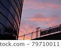 Sunset sky seen from the building 79710011
